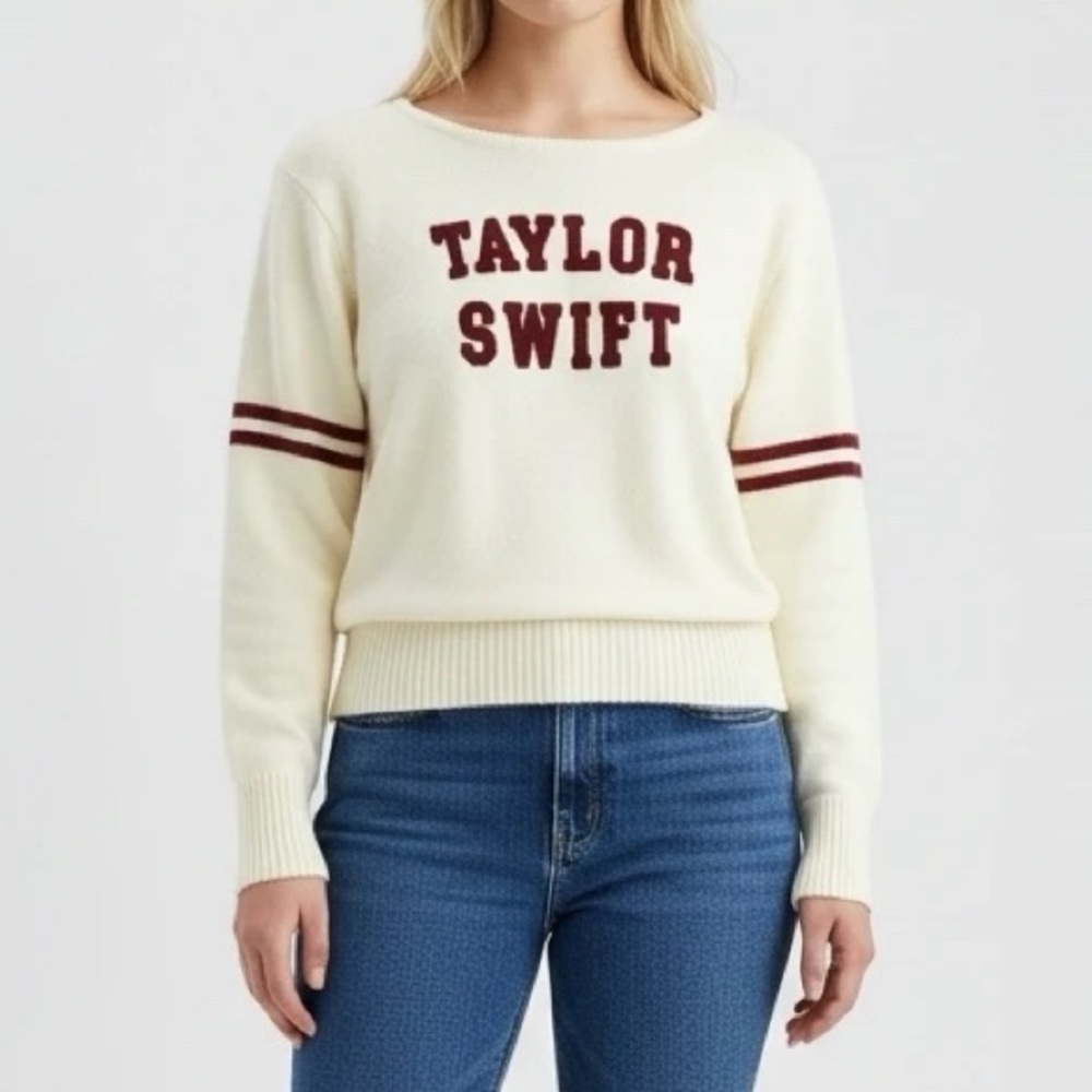 Taylor Swift Red Era Ivory Sweater